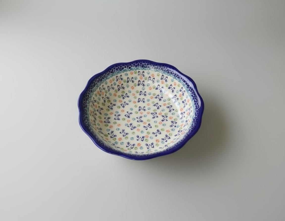 Polish Pottery Bowl, Galia, Kitty Cat