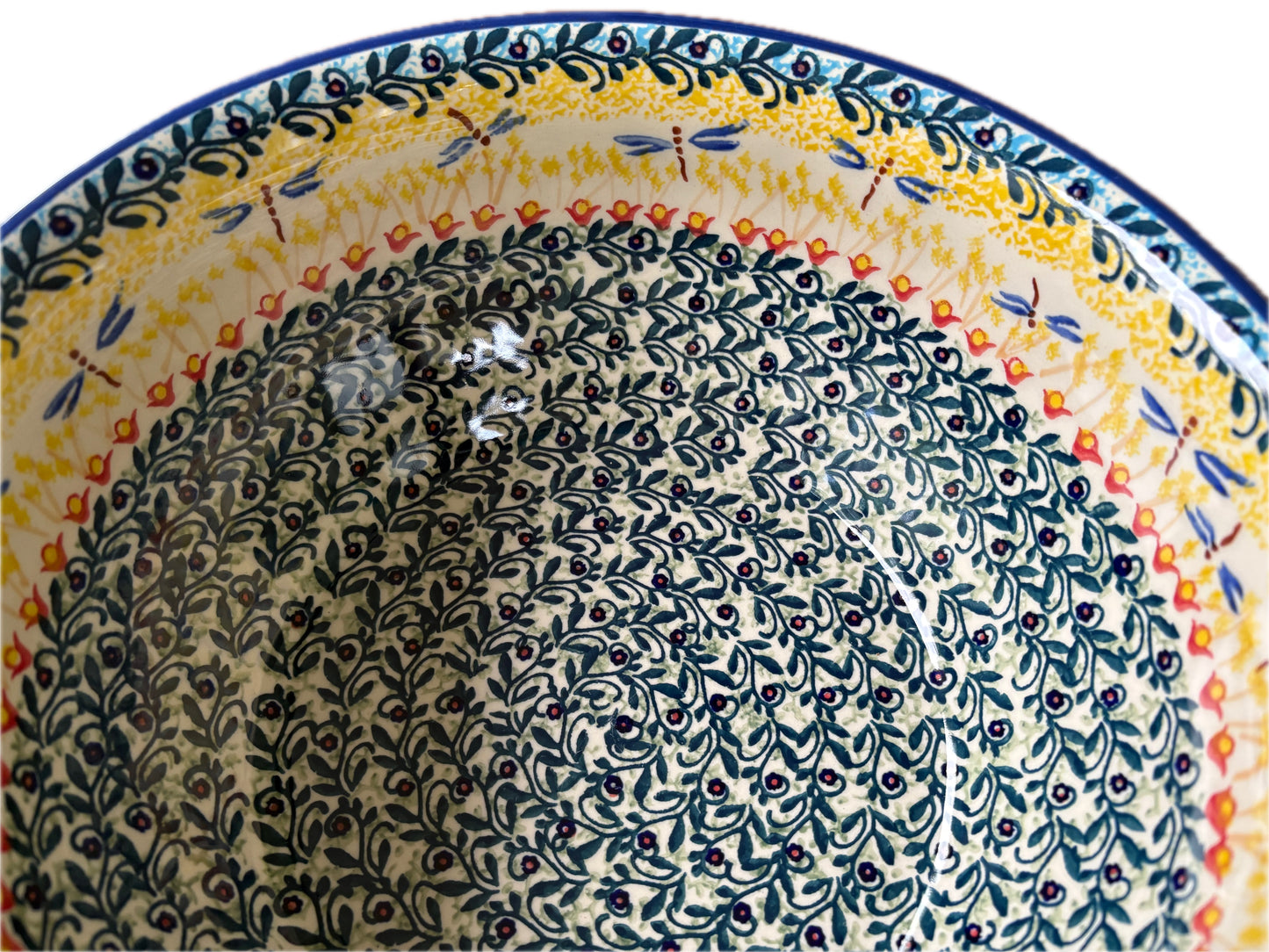 Polish Pottery Bowl - Manufaktura, Dragonfly