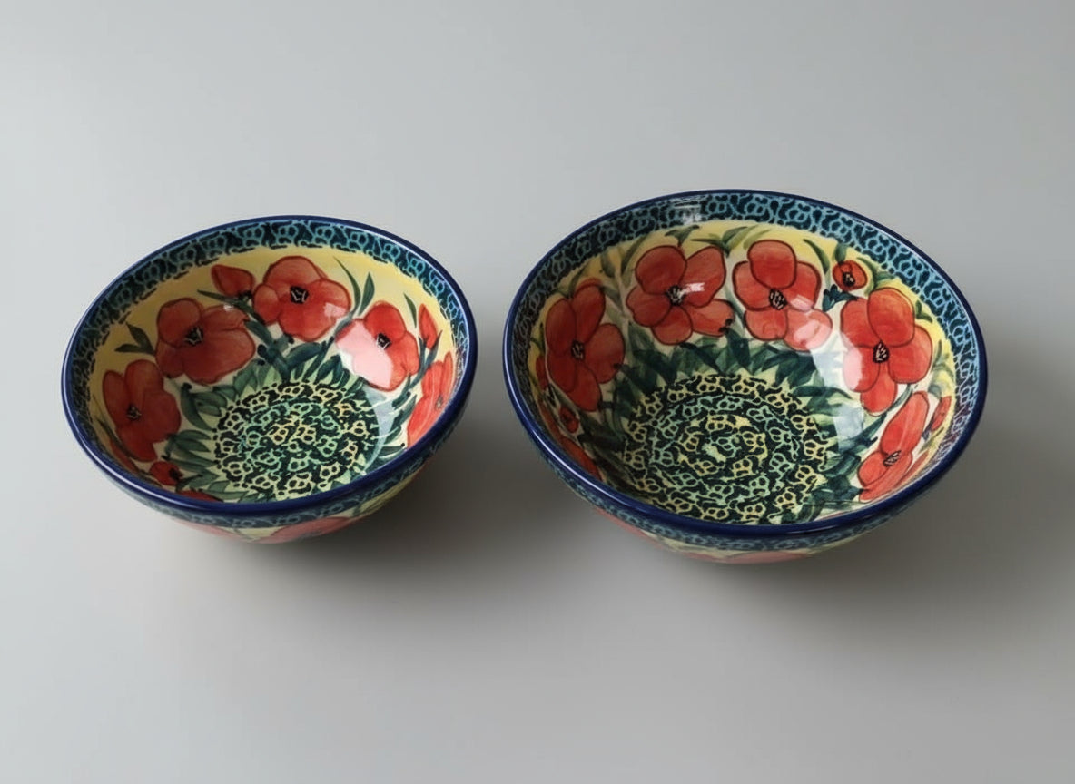 Polish Pottery Bowls, Manufaktura