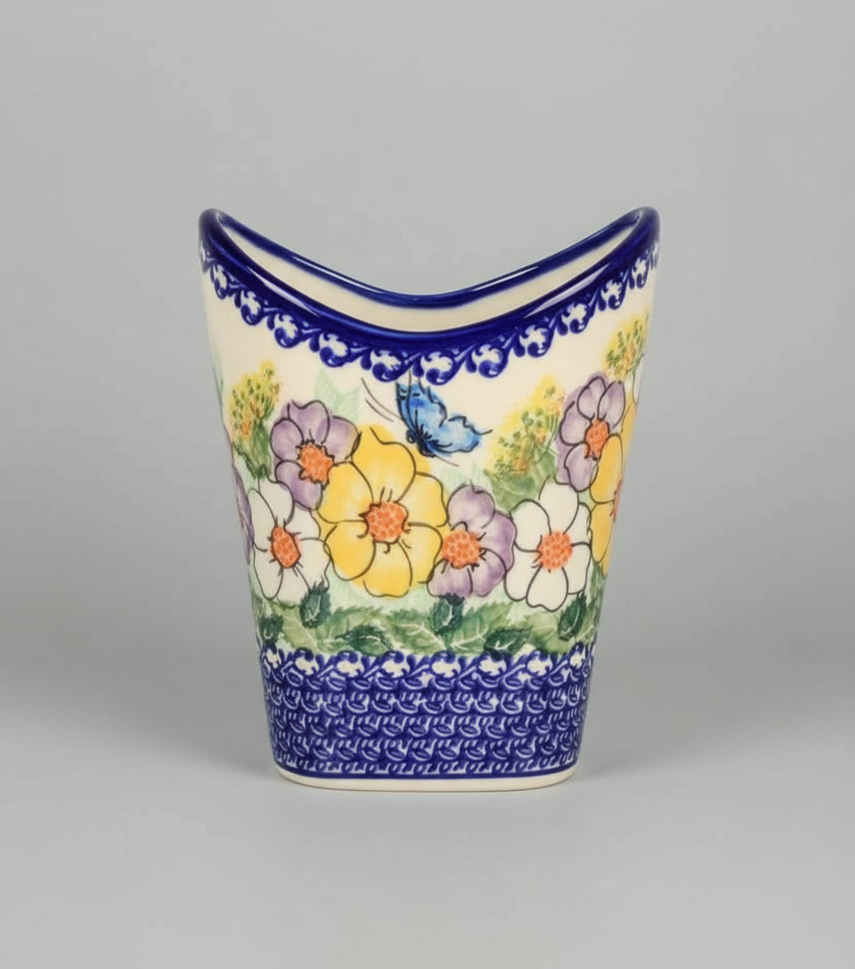 Polish Pottery Utensil Holder, Kalich