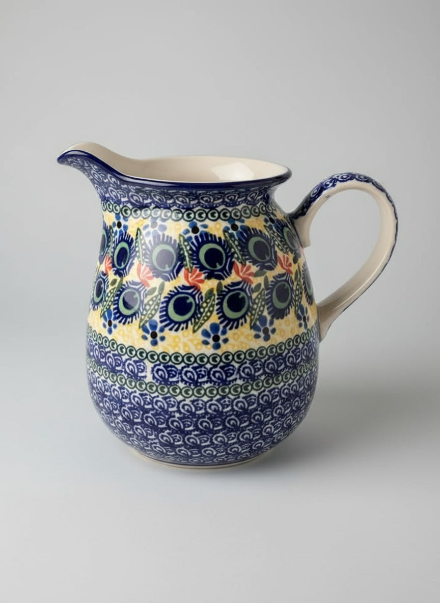 Polish Pottery Pitcher, Ceramika Art., U2317