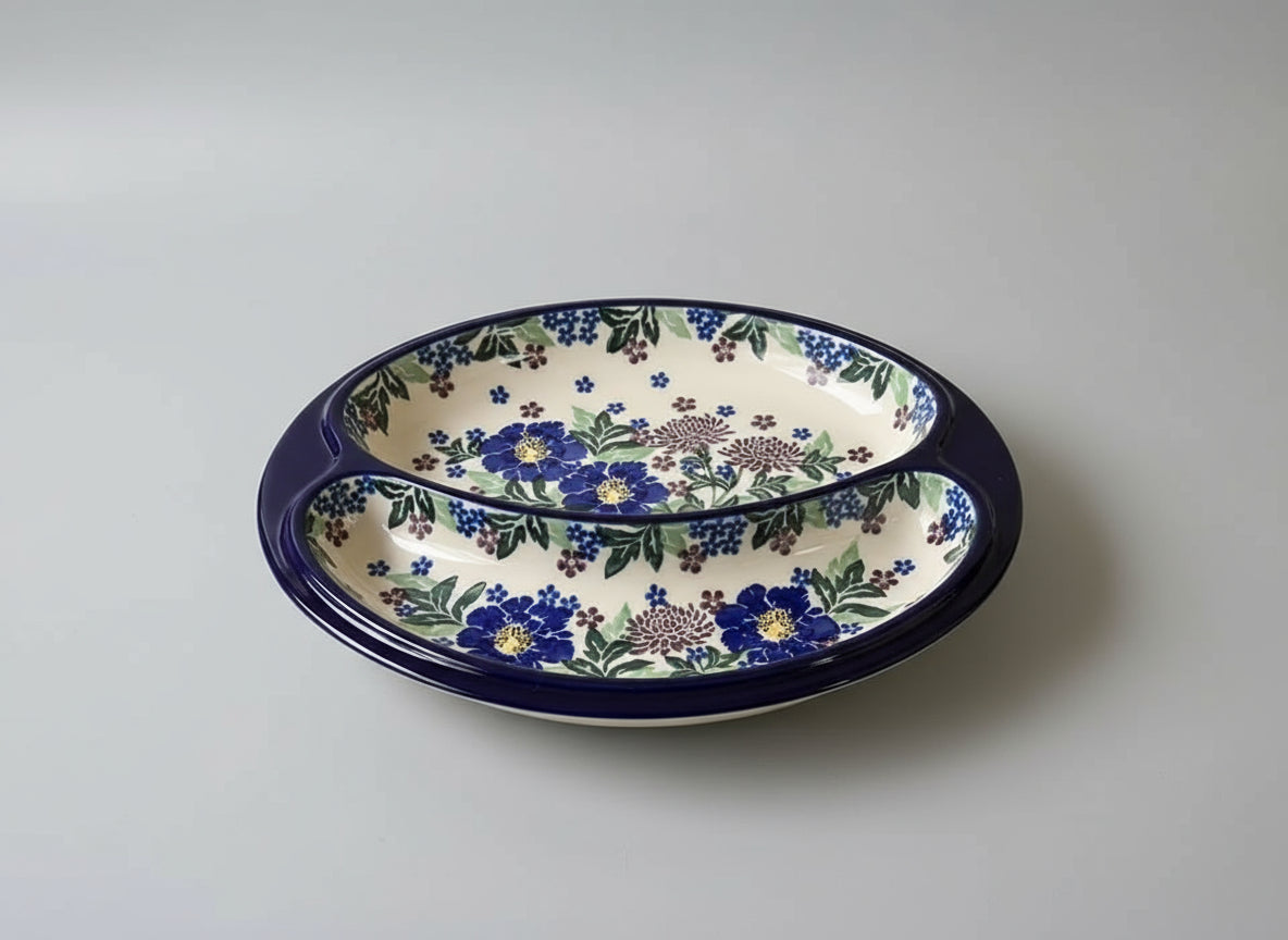 Polish Pottery Divided Dish, Ceramika Art, U5135