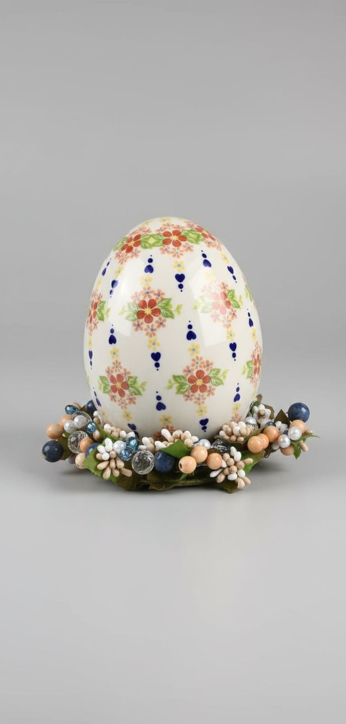Polish Pottery Egg, Kalich