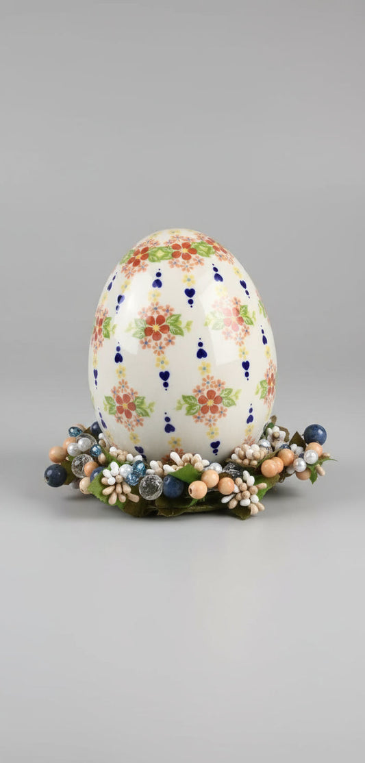 Polish Pottery Egg, Kalich