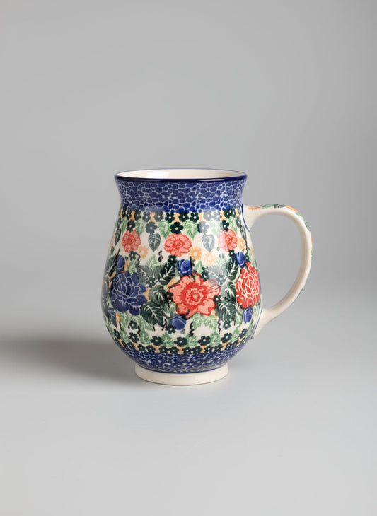Polish Pottery Tulip Mug, Ceramika Art. U3604
