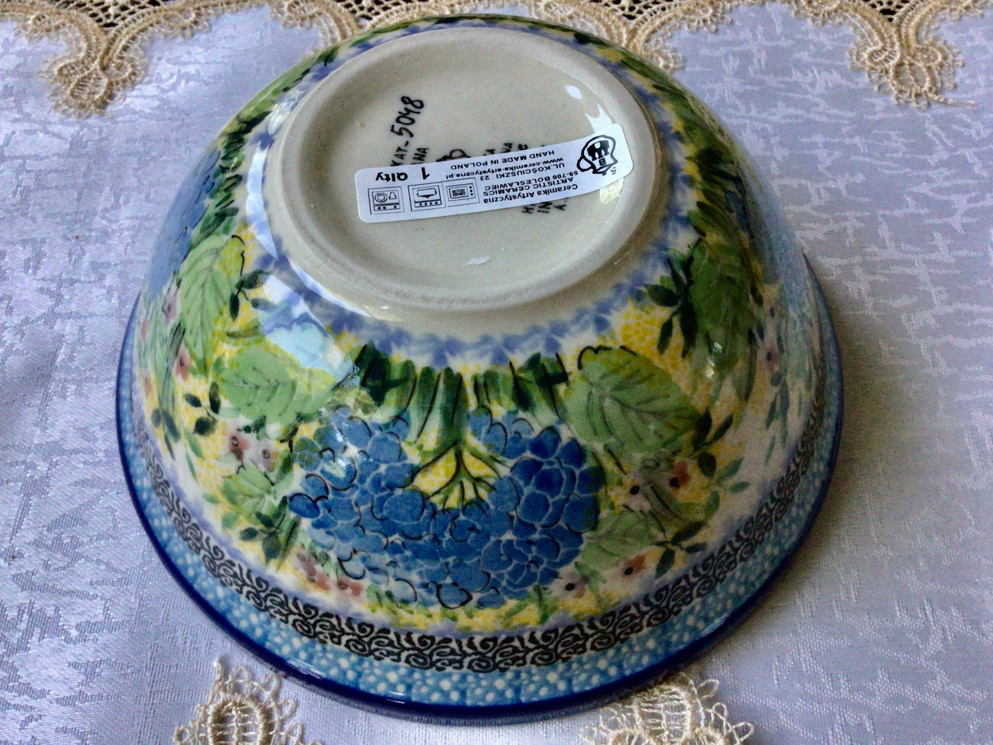 Polish Pottery Bowl, Ceramika Art. U5048