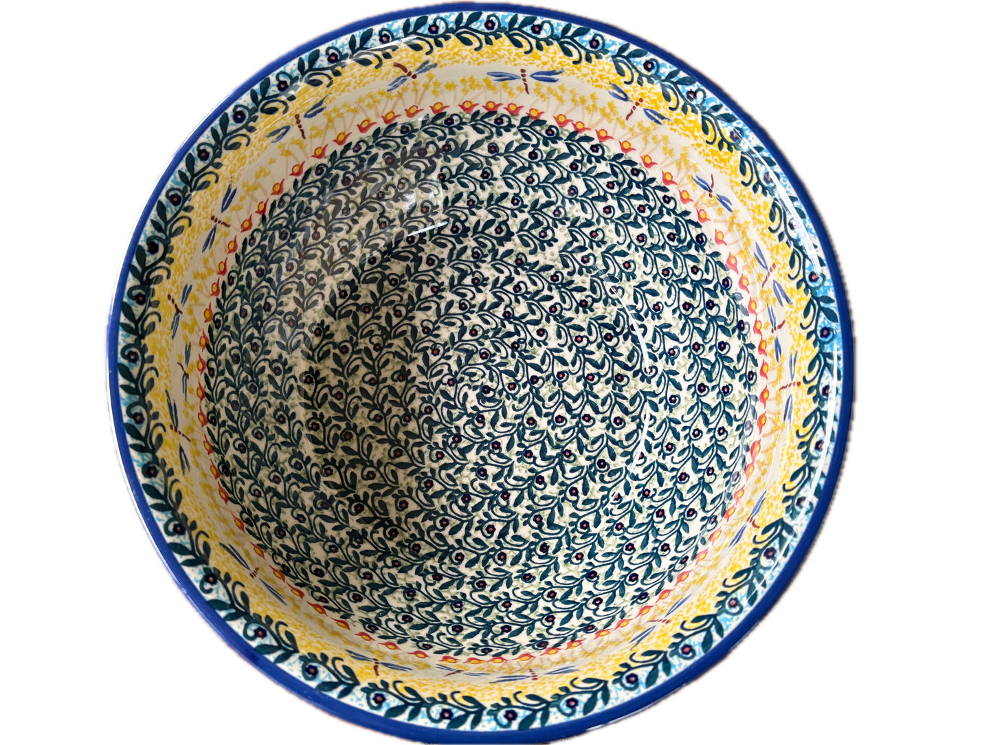 Polish Pottery Bowl - Manufaktura, Dragonfly