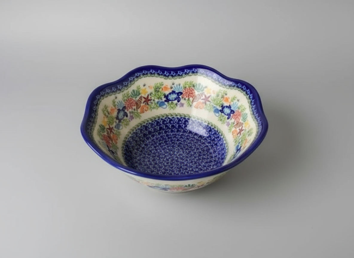 Polish Pottery Bowl - Kalich, Under the Sea