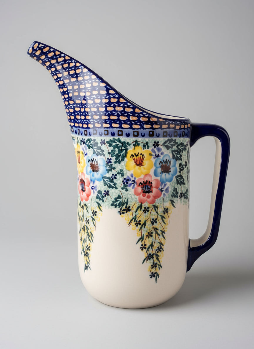 Polish Pottery Pitcher, Manufaktura