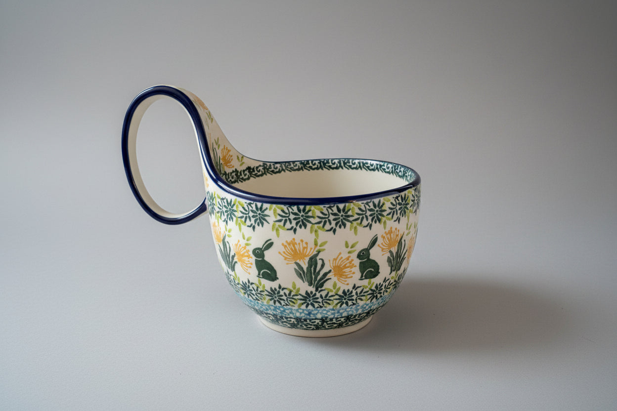 Ceramika Art Loop Handle Bowl U5108